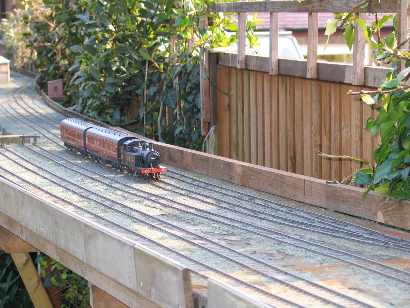 Jinty on the garden layout